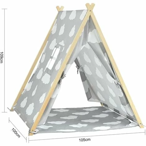 SoBuy Children Kids Play Tent Playhouse With Floor Mat,OSS02-F01 3 SoBuy Children Kids Play Tent Playhouse With Floor Mat,OSS02-F01 - Image 3