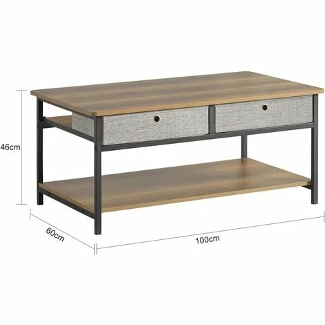 SoBuy Industrial Vintage Style Coffee Table Sofa Table TV Stand Table,FBT107-PF 3 SoBuy Industrial Vintage Style Coffee Table Sofa Table TV Stand Table,FBT107-PF - Image 3