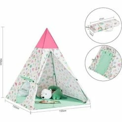 SoBuy Indoor Outdoor Children Play Tent Foldable Children Tent With Portable Bag,OSS06 7 SoBuy Indoor Outdoor Children Play Tent Foldable Children Tent With Portable Bag,OSS06 -SOBUY Shop 58494780 3