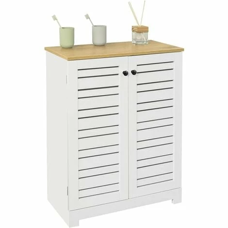 SoBuy Bathroom Cabinet Bathroom Storage Cabinet Cupboard With 2 Doors,BZR41-W 1 SoBuy Bathroom Cabinet Bathroom Storage Cabinet Cupboard With 2 Doors,BZR41-W