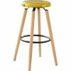 SoBuy Kitchen Breakfast Barstool Bar Stool With Metal Seat & Beech Wood Legs,FST89-G