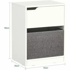 SoBuy Side Table End Table Telephone Table Lamp Table Sofa Table Bedside Table,FBT109-W -SOBUY Shop 58494797 3