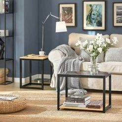 SoBuy Nesting Side Table,2 Pieces,FBT35-SCH -SOBUY Shop 5890641 3