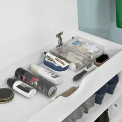 SoBuy Home White Wood Shoe Storage Rack,FSR45-HG -SOBUY Shop 5890681 5