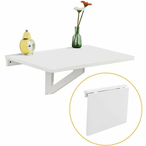 SoBuy Folding Wood Wall Kitchen Dining Table 60x40cm,White,FWT03-W SoBuy Folding Wood Wall Kitchen Dining Table 60x40cm,White,FWT03-W -SOBUY Shop 5890686 1