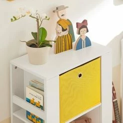 SoBuy Children Kids Bookcase Book Shelf Toy Shelf Storage Rack,KMB48-W -SOBUY Shop 59941592 4