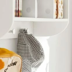 SoBuy Children Kids Wall Shelf Book Shelf Toy Shelf Storage Display Shelf Rack,KMB46-W -SOBUY Shop 59941594 5