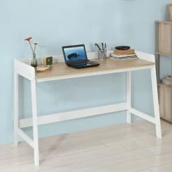 SoBuy Home Oak Computer Desk PC Workstation Laptop Table,FWT41-WN -SOBUY Shop 6033758 3