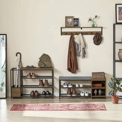 SoBuy Hallway 4 Tiers Shoe Rack Shoe Organizer with Umbrella Stand,FSR112-N SoBuy Hallway 4 Tiers Shoe Rack Shoe Organizer With Umbrella Stand,FSR112-N -SOBUY Shop 60743863 2