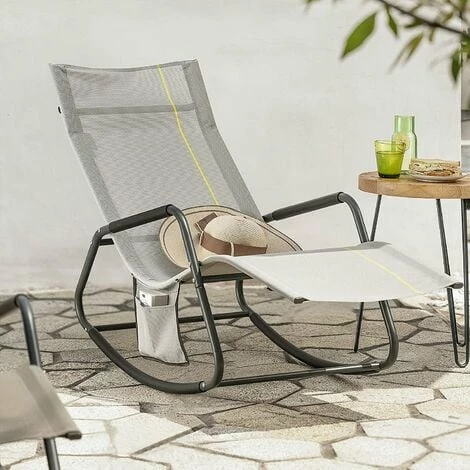 SoBuy Outdoor Garden Rocking Chair Relaxing Chair Recliner Sun Lounger,OGS47-HG SoBuy Outdoor Garden Rocking Chair Relaxing Chair Recliner Sun Lounger,OGS47-HG -SOBUY Shop 60743922 2