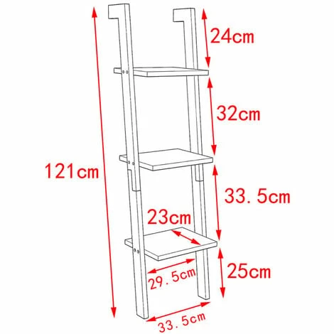 SoBuy Wood 3 Tiers Storage Display Wall Shelf,FRG32-SCH, Black 2 SoBuy Wood 3 Tiers Storage Display Wall Shelf,FRG32-SCH, Black - Image 2
