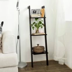 SoBuy Wood 3 Tiers Storage Display Wall Shelf,FRG32-SCH, Black 7 SoBuy Wood 3 Tiers Storage Display Wall Shelf,FRG32-SCH, Black -SOBUY Shop 6102150 3
