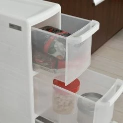 SoBuy 4 Drawers Kitchen Slide Out Cupboard, FRG41-W -SOBUY Shop 6102153 5