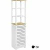SoBuy Bathroom Tall Cabinet Bathroom Cabinet Storage Cabinet,BZR43-W