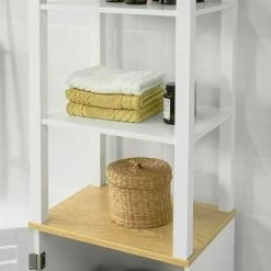 SoBuy Bathroom Tall Cabinet Bathroom Cabinet Storage Cabinet,BZR43-W -SOBUY Shop 61186763 4