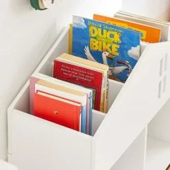 SoBuy House Shape Design Children Kids Bookcase Book Shelf,KMB49-W 3 SoBuy House Shape Design Children Kids Bookcase Book Shelf,KMB49-W -SOBUY Shop 65442328 4