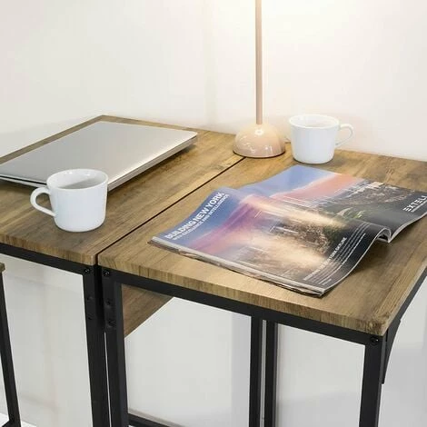 SoBuy Bar Set-2 Bar Tables And 2 Stools,OGT42-F 4 SoBuy Bar Set-2 Bar Tables And 2 Stools,OGT42-F - Image 4