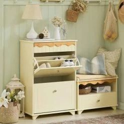 Alternative view of SoBuy Hallway Shoe Cabinet Shoe Rack Shoe,FSR124-MI