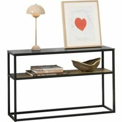 SoBuy 2 Tiers Console Table Hall Table,FSB43-SCH