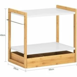 SoBuy Kitchen Shelf Organizer Microwave Shelf,KCR07-WN 7 SoBuy Kitchen Shelf Organizer Microwave Shelf,KCR07-WN -SOBUY Shop 65442343 3