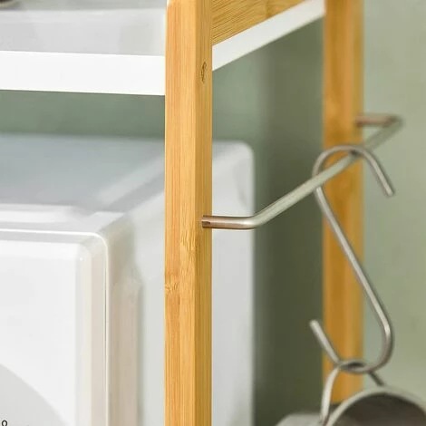 SoBuy Kitchen Shelf Organizer Microwave Shelf,KCR07-WN 5 SoBuy Kitchen Shelf Organizer Microwave Shelf,KCR07-WN - Image 5