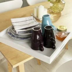 SoBuy Kitchen Trolley Cart With Bamboo Top, FKW16-WN + Free Chopping Block -SOBUY Shop 6614184 4