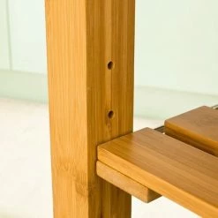 SoBuy Bamboo Kitchen Storage Trolley Cart With Folding Worktop, FKW25-N -SOBUY Shop 6614188 5