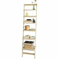 SoBuy 6 Tiers Wall Shelf Ladder Shelf Bookcase , FRG161-N