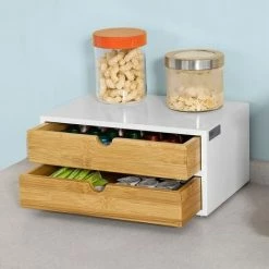 SoBuy Coffee Pod Storage Drawer, Coffee Capsule Holder Stand Box,FRG180-WN -SOBUY Shop 6614218 4