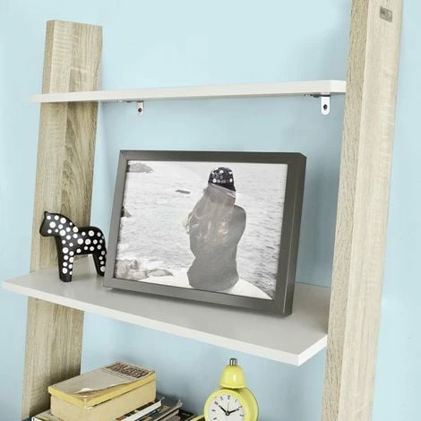 SoBuy 3-Tiers Ladder Bookcases and Shelving Unit with Storage Cabinet,FRG110-WN SoBuy 3-Tiers Ladder Bookcases And Shelving Unit With Storage Cabinet,FRG110-WN -SOBUY Shop 6614228 4