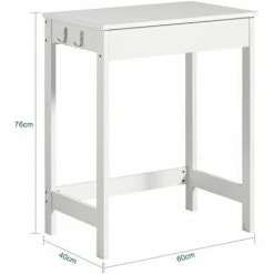 SoBuy Wood White Home Office Kids Table Computer Desk With Drawer,FWT43-W 3 SoBuy Wood White Home Office Kids Table Computer Desk With Drawer,FWT43-W -SOBUY Shop 6614245 4