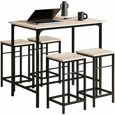 SoBuy Wood Kitchen Patio Dining Furniture,Table & Stools,OGT11-N 1 SoBuy Wood Kitchen Patio Dining Furniture,Table & Stools,OGT11-N