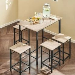 SoBuy Wood Kitchen Patio Dining Furniture,Table & Stools,OGT11-N 7 SoBuy Wood Kitchen Patio Dining Furniture,Table & Stools,OGT11-N -SOBUY Shop 6614263 3