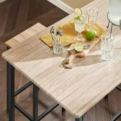 SoBuy Wood Kitchen Patio Dining Furniture,Table & Stools,OGT11-N 8 SoBuy Wood Kitchen Patio Dining Furniture,Table & Stools,OGT11-N -SOBUY Shop 6614263 4