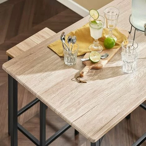 SoBuy Wood Kitchen Patio Dining Furniture,Table & Stools,OGT11-N 4 SoBuy Wood Kitchen Patio Dining Furniture,Table & Stools,OGT11-N - Image 4