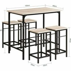 SoBuy Wood Kitchen Patio Dining Furniture,Table & Stools,OGT11-N 9 SoBuy Wood Kitchen Patio Dining Furniture,Table & Stools,OGT11-N -SOBUY Shop 6614263 5