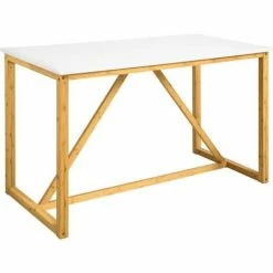 SoBuy Dining Table Dining Room Table Kitchen Table Home Office Table Desk Computer Desk,FWT72-WN