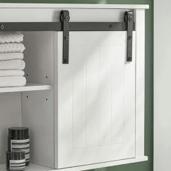 SoBuy Bathroom Wall Cabinet Wall Mounted Storage Cabinet,BZR71-W -SOBUY Shop 67396870 5