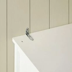 SoBuy Tall Kitchen Cupboard With 2 Cabinets And 1 Drawer Kitchen Dining Room Living Room Tall Cabinet Cupboard Sideboard,FSB44-W 2 SoBuy Tall Kitchen Cupboard With 2 Cabinets And 1 Drawer Kitchen Dining Room Living Room Tall Cabinet Cupboard Sideboard,FSB44-W -SOBUY Shop 67396876 3