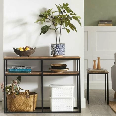 SoBuy Console Table Hall Table Living Room Table Sofa Table Side Table End Table With 2 Shelves,FSB42-Q 2 SoBuy Console Table Hall Table Living Room Table Sofa Table Side Table End Table With 2 Shelves,FSB42-Q - Image 2