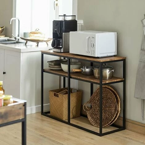 SoBuy Console Table Hall Table Living Room Table Sofa Table Side Table End Table With 2 Shelves,FSB42-Q 3 SoBuy Console Table Hall Table Living Room Table Sofa Table Side Table End Table With 2 Shelves,FSB42-Q - Image 3