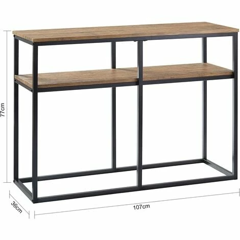 SoBuy Console Table Hall Table Living Room Table Sofa Table Side Table End Table With 2 Shelves,FSB42-Q 4 SoBuy Console Table Hall Table Living Room Table Sofa Table Side Table End Table With 2 Shelves,FSB42-Q - Image 4
