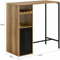 SoBuy Kitchen Breakfast Bar Table,FWT97-PF -SOBUY Shop 67447650 4