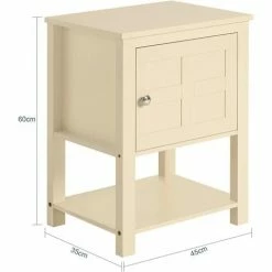 SoBuy Bedside Table Night Stand With 1 Door And 1 Shelf,FBT113-MI 4 SoBuy Bedside Table Night Stand With 1 Door And 1 Shelf,FBT113-MI -SOBUY Shop 68157123 5