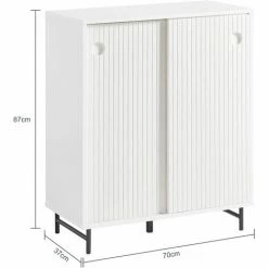 SoBuy Shoe Cabinet Sideboard With Sliding Doors,FSB62-W 9 SoBuy Shoe Cabinet Sideboard With Sliding Doors,FSB62-W -SOBUY Shop 68157125 5