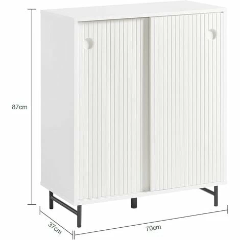 SoBuy Shoe Cabinet Sideboard With Sliding Doors,FSB62-W 5 SoBuy Shoe Cabinet Sideboard With Sliding Doors,FSB62-W - Image 5