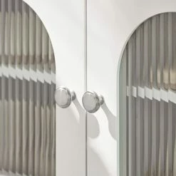 SoBuy Shoe Cabinet With Glass Doors And Seat Cushion,FSR121-W -SOBUY Shop 68335793 5