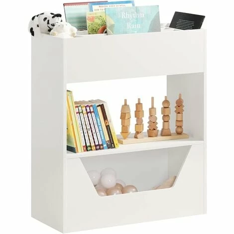 SoBuy 3 Tiers Book Shelf Toy Shelf Storage,KMB51-W SoBuy 3 Tiers Book Shelf Toy Shelf Storage,KMB51-W -SOBUY Shop 68335794 1