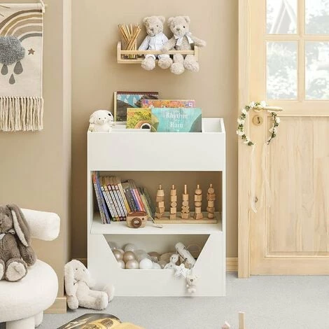 SoBuy 3 Tiers Book Shelf Toy Shelf Storage,KMB51-W SoBuy 3 Tiers Book Shelf Toy Shelf Storage,KMB51-W -SOBUY Shop 68335794 2