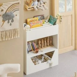 SoBuy 3 Tiers Book Shelf Toy Shelf Storage,KMB51-W 2 SoBuy 3 Tiers Book Shelf Toy Shelf Storage,KMB51-W -SOBUY Shop 68335794 3